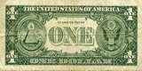 USA - DOLLAR : fac-similé d'un billet de un dollar