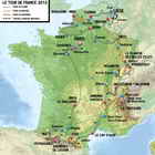 TOUR DE FRANCE 2012 - La carte des étapes